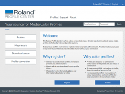 Find profiles fast with the Roland Profile Center